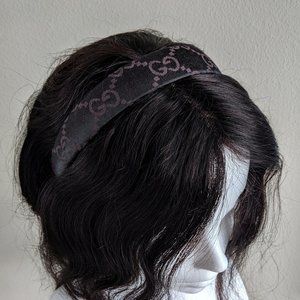 Gucci Monogram Chocolate Brown Vintage Headband